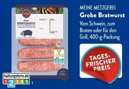 Aldi Süd MEINE METZGEREI Grobe Bratwurst Angebot