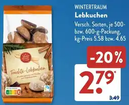 Aldi Süd WINTERTRAUM Lebkuchen Angebot
