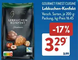 Aldi Süd GOURMET FINEST CUISINE Lebkuchen-Konfekt Angebot