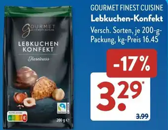 Aldi Süd GOURMET FINEST CUISINE Lebkuchen-Konfekt Angebot