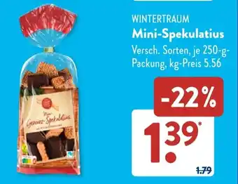 Aldi Süd WINTERTRAUM Mini-Spekulatius Angebot