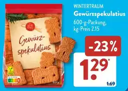 Aldi Süd WINTERTRAUM Gewürzspekulatius Angebot