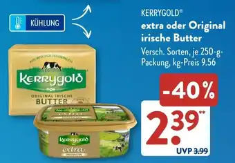 Aldi Süd KERRYGOLD extra oder Original irische Butter Angebot