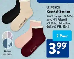 Aldi Süd UP2FASHION Kuschel-Socken Angebot