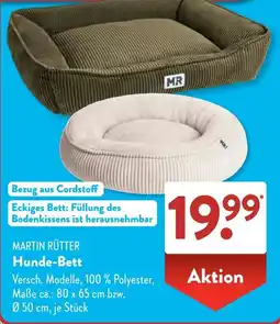 Aldi Süd MARTIN RÜTTER Hunde-Bett Angebot