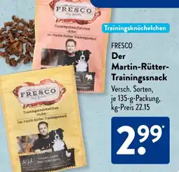 Aldi Süd FRESCO Der Martin Rütter Trainingssnack Angebot