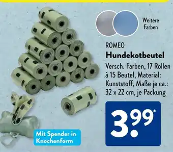 Aldi Süd ROMEO Hundekotbeutel Angebot