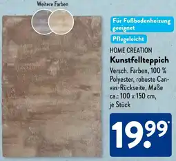 Aldi Süd HOME CREATION Kunstfellteppich Angebot
