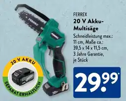 Aldi Süd FERREX 20 V Akku- Multisäge Angebot
