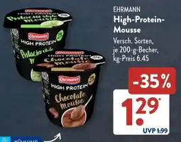 Aldi Süd EHRMANN High-Protein- Mousse Angebot