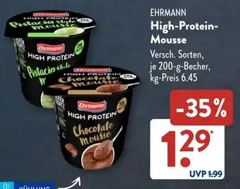 Aldi Süd EHRMANN High-Protein- Mousse Angebot