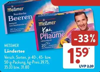 Aldi Süd MESSMER Ländertee Angebot
