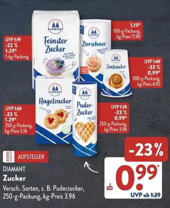 Aldi Süd DIAMANT Zucker Angebot