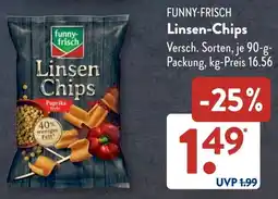 Aldi Süd FUNNY-FRISCH Linsen-Chips Angebot