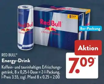 Aldi Süd RED BULL Energy-Drink Angebot