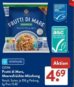 Aldi Süd CUCINA Frutti di Mare, Meeresfrüchte-Mischung Angebot