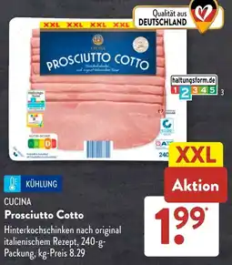 Aldi Süd CUCINA Prosciutto Cotto Angebot