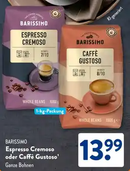 Aldi Süd BARISSIMO Espresso Cremoso oder Caffè Gustoso Angebot