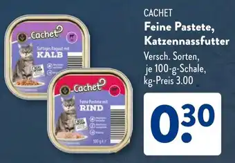 Aldi Süd CACHET Feine Pastete, Katzennassfutter Angebot