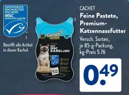 Aldi Süd CACHET Feine Pastete, Premium- Katzennassfutter Angebot