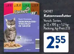 Aldi Süd CACHET Katzennassfutter Angebot