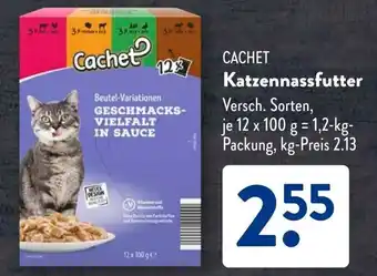 Aldi Süd CACHET Katzennassfutter Angebot