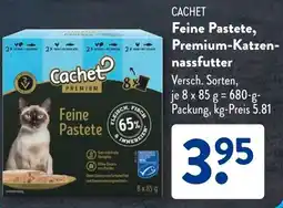 Aldi Süd CACHET Feine Pastete, Premium-Katzen- nassfutter Angebot