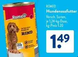 Aldi Süd ROMEO Hundenassfutter Angebot