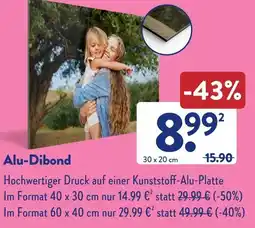 Aldi Süd Alu-Dibond Angebot