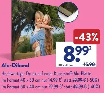 Aldi Süd Alu-Dibond Angebot