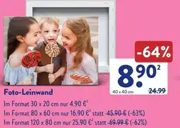 Aldi Süd Foto-Leinwand Angebot