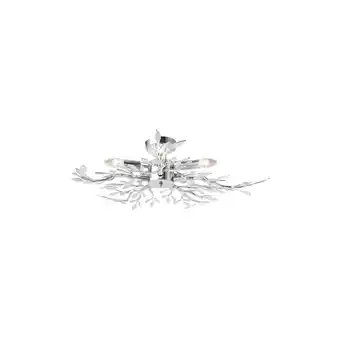 Netto Marken-Discount Elegante Deckenlampe mit verchromten Acrylblättern FLASH Angebot