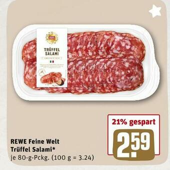 REWE Rewe feine welt trüffel salami Angebot
