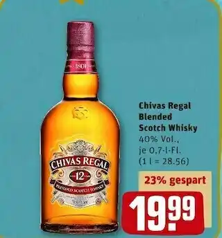 REWE Chivas regal blended scotch whisky Angebot