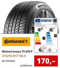 Reifen1+ Continental WinterContact TS 870 P Angebot