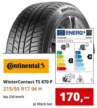 Reifen1+ Continental WinterContact TS 870 P Angebot