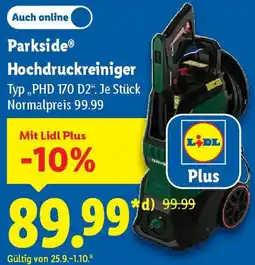 Lidl Parkside Hochdruckreiniger Angebot