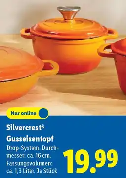 Lidl Silvercrest Gusseisentopf Angebot
