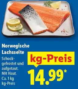 Lidl Norwegische Lachsseite Angebot