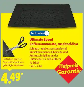 Lidl Ultimate Speed Kofferraummatte, zuschneidbar Angebot
