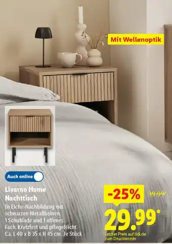 Lidl Livarno Home Nachttisch Angebot