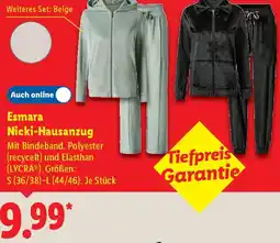 Lidl Esmara Nicki-Hausanzug Angebot