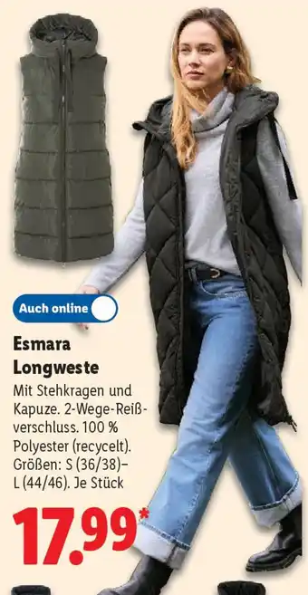 Lidl Esmara Longweste Angebot