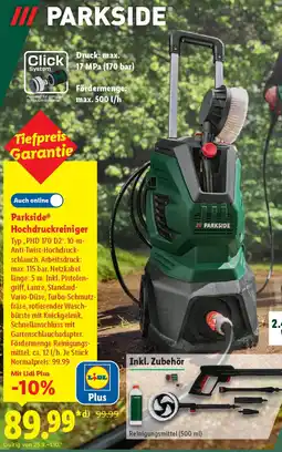 Lidl Parkside Hochdruckreiniger Angebot