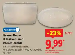 Lidl Livarno Home LED-Wand- und Deckenleuchte Angebot