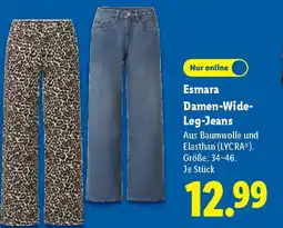 Lidl Esmara Damen-Wide- Leg-Jeans Angebot