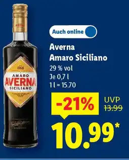 Lidl Averna Amaro Siciliano Angebot