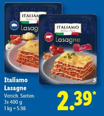 Lidl Italiamo Lasagne Angebot