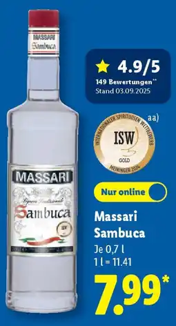 Lidl Massari Sambuca Angebot