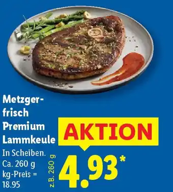 Lidl Metzgerfrisch Premium Lammkeule Angebot